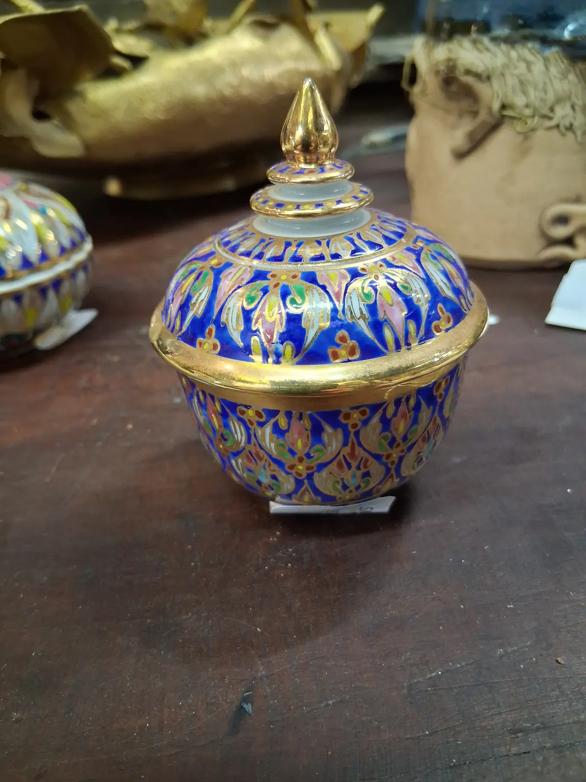 Small Thai Enameled Box 1