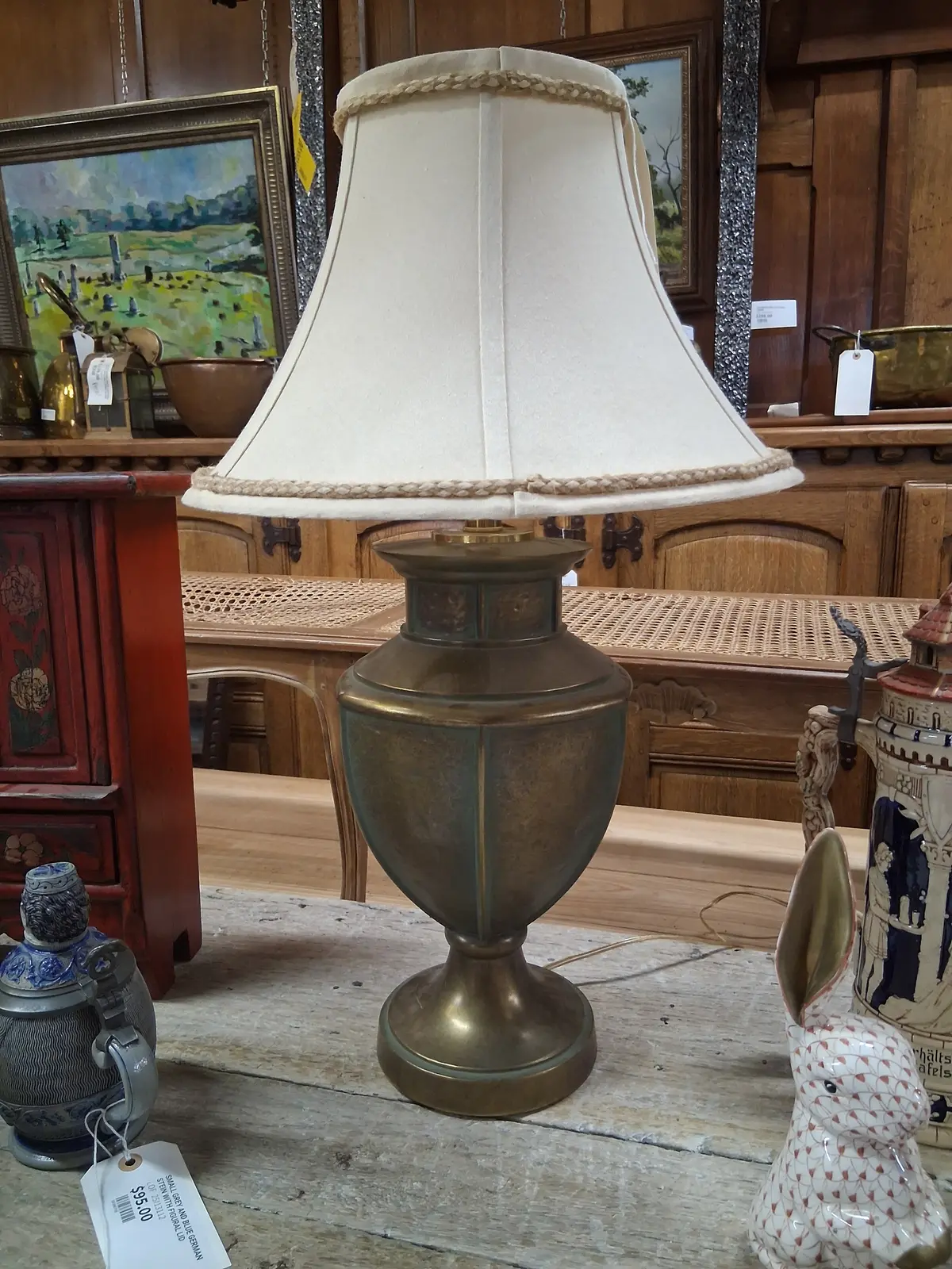 Heavy Brass Lamp 1