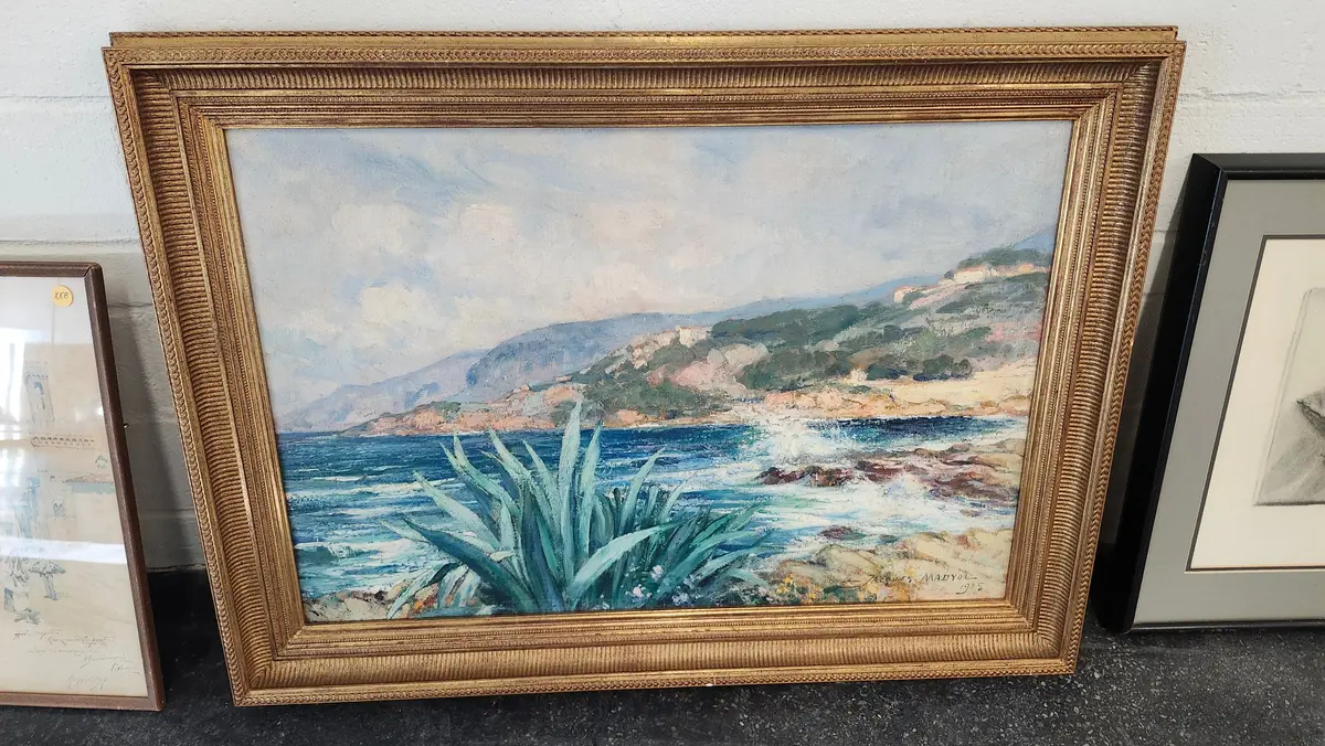 Jacques Madtol Ocean Oil Painting 1