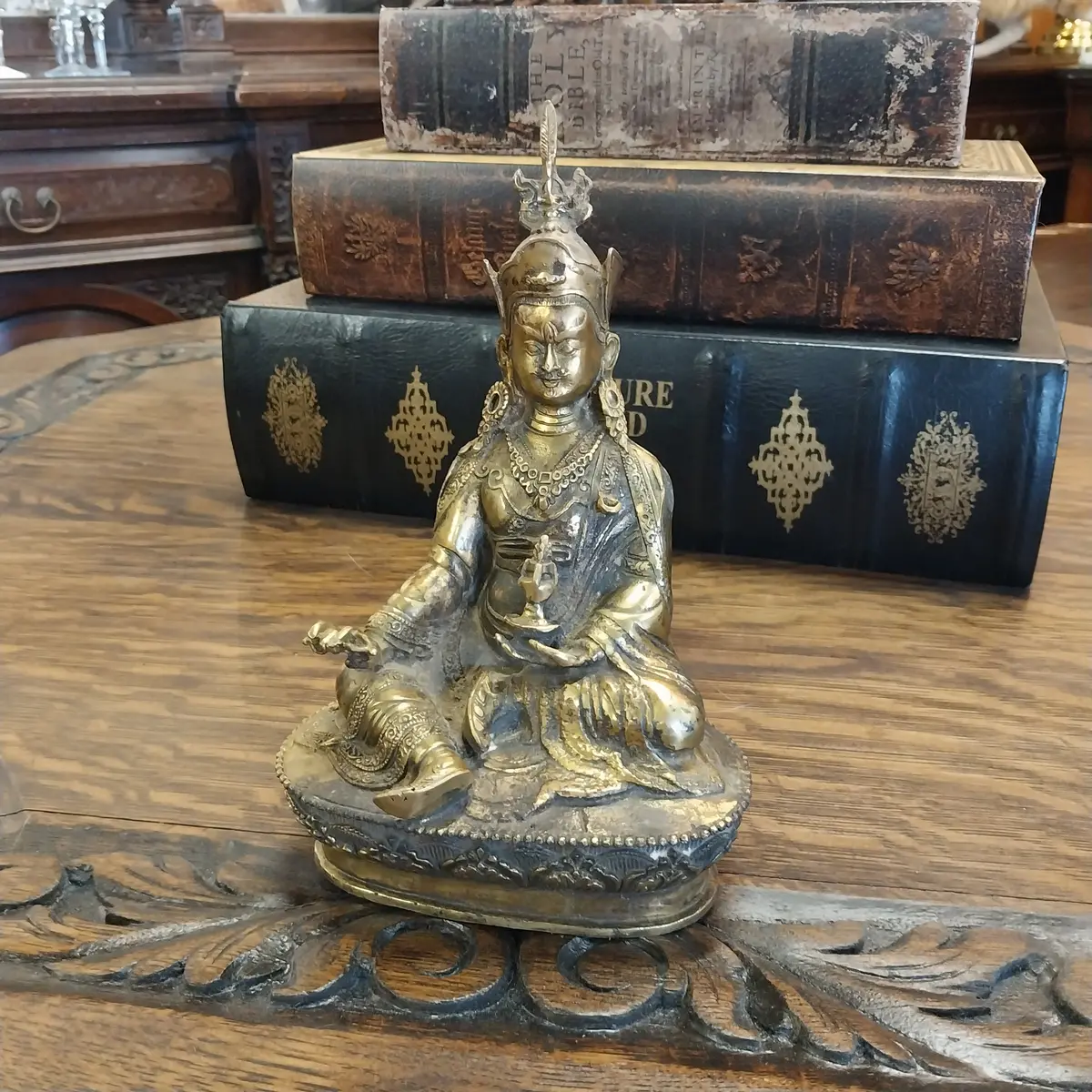Bronze Seated Japanese Buddha 1