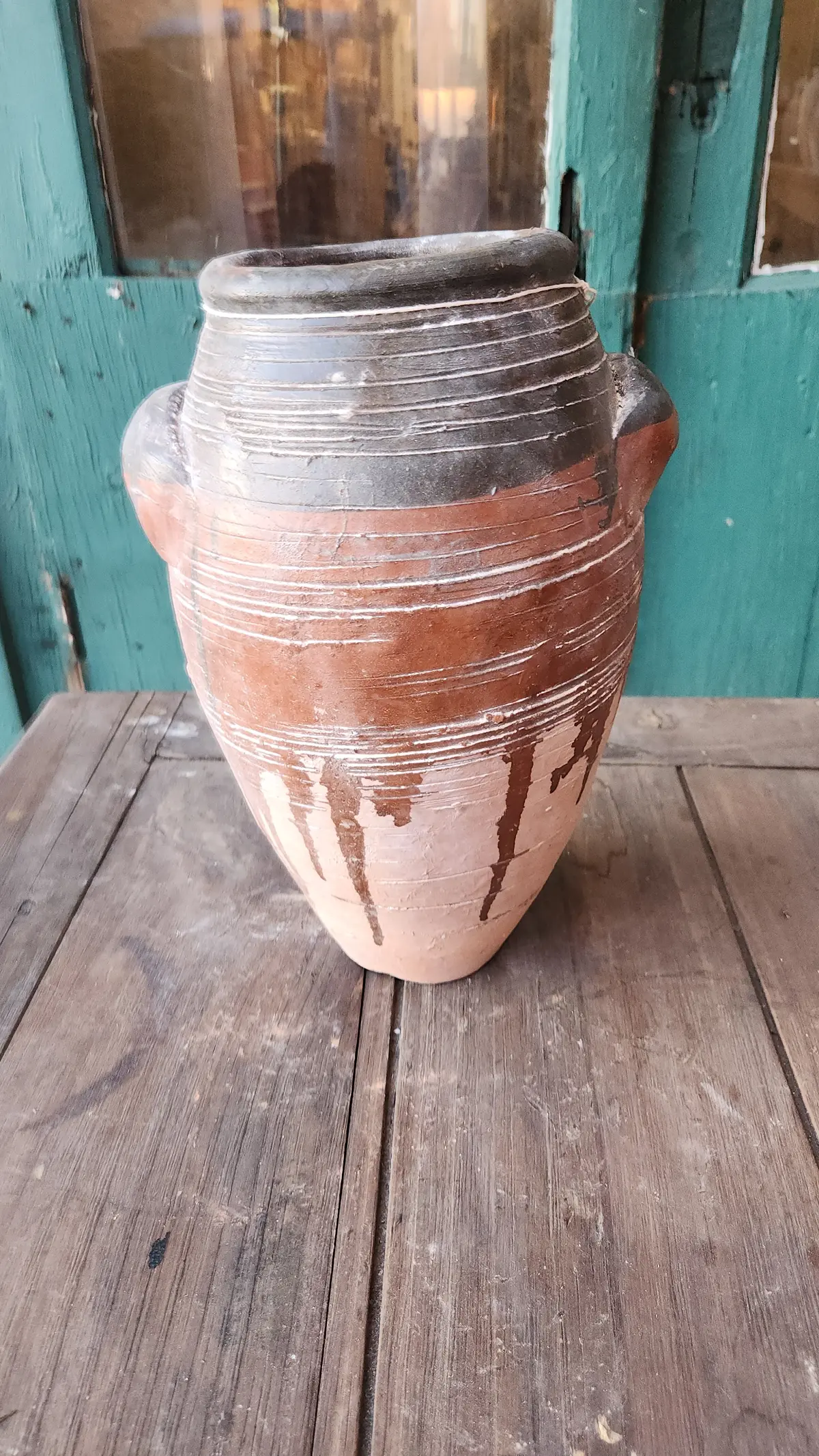 Terra Cotta Tri Color Vase 1