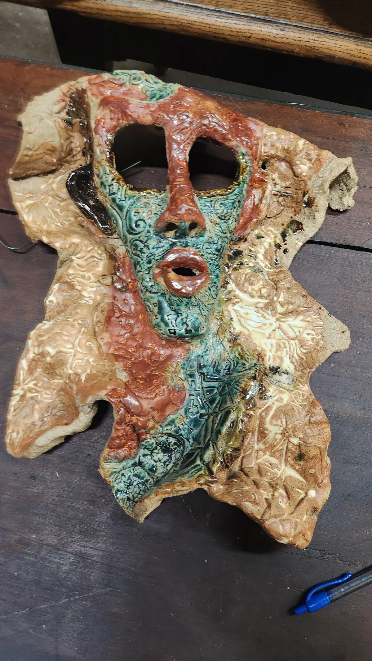 Freeform Face Art Pottery 1