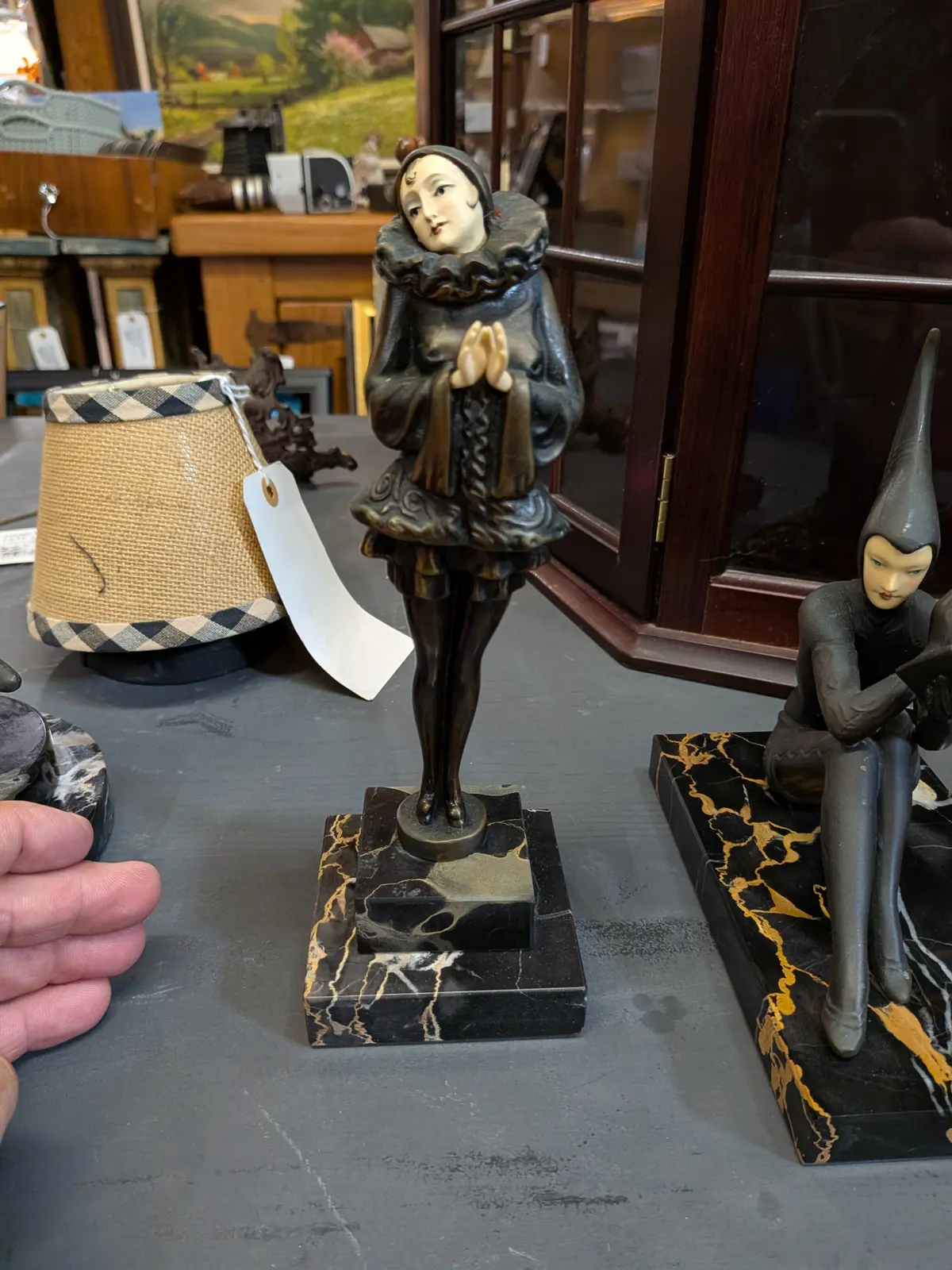 Art Deco  Bronze Figure Of Pierrette 1