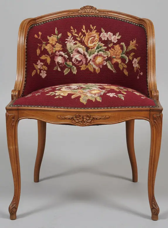 Louis Xv Needlepoint Stool 1