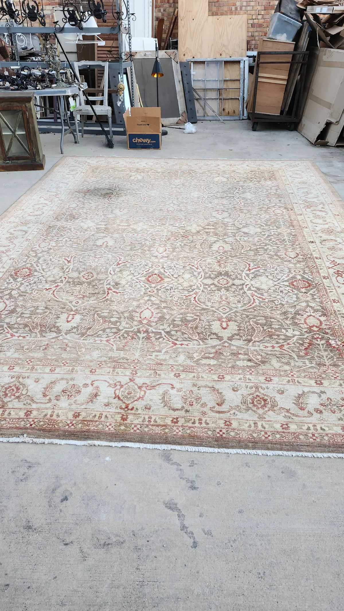 Large Area Rug Has Some Wear 1
