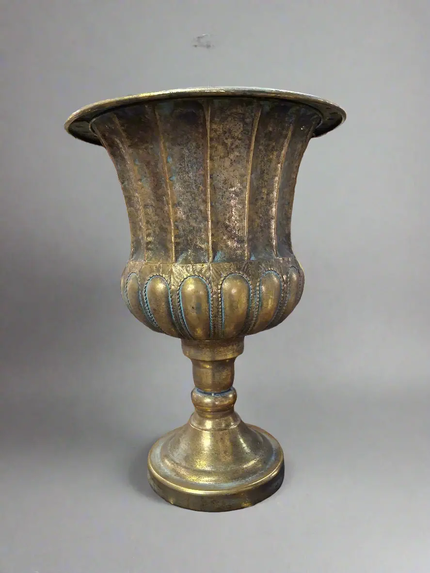 Large Brass Footed Planter 1