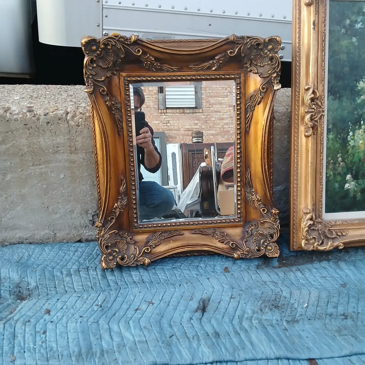 Gold Framed Mirror 1