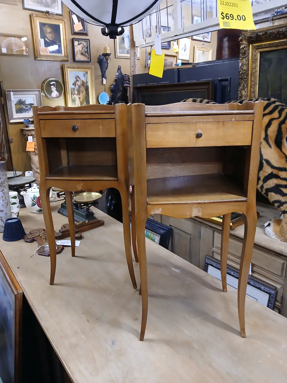 Pair Of Louis Xv  Cherry Side Cabinets-As Found 1