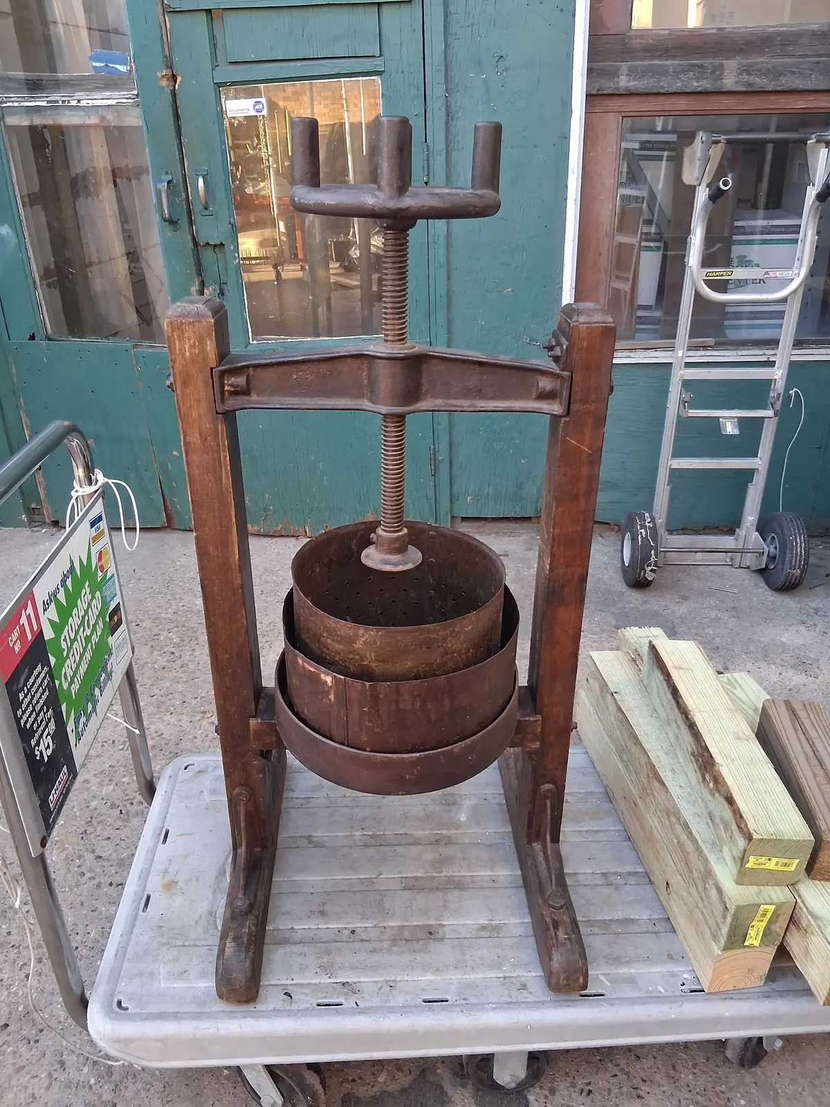 Small Antique Wine Press 1