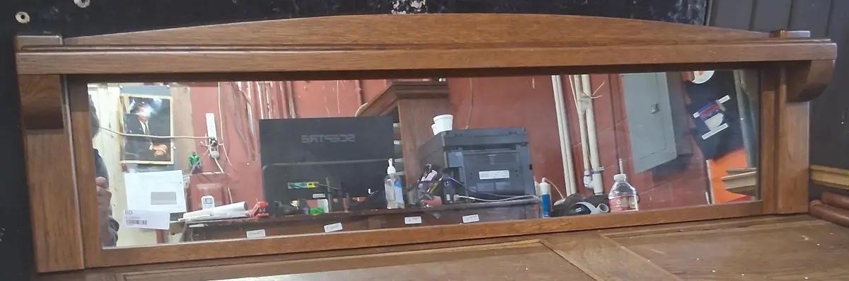 Long Mission Oak Server Mirror 1