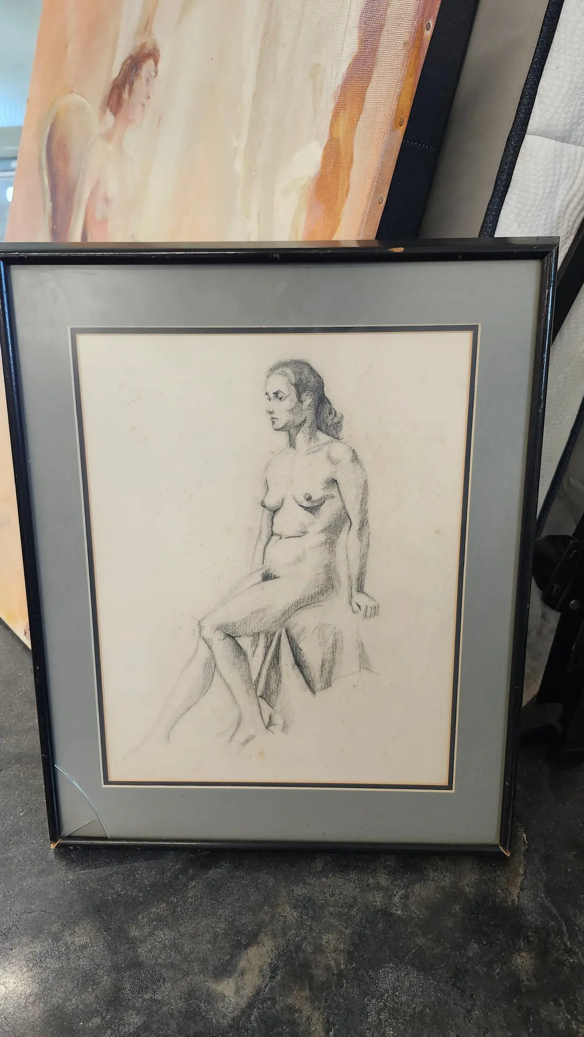 Charcoal Nude As Is Glass 1