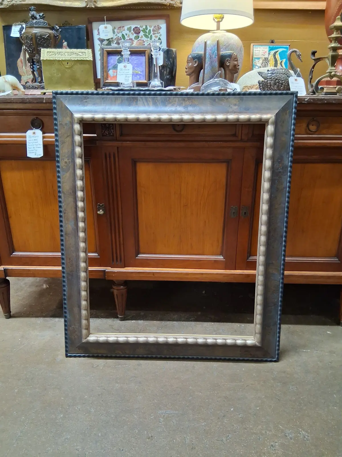 Brown With Gold Bead Frame 1
