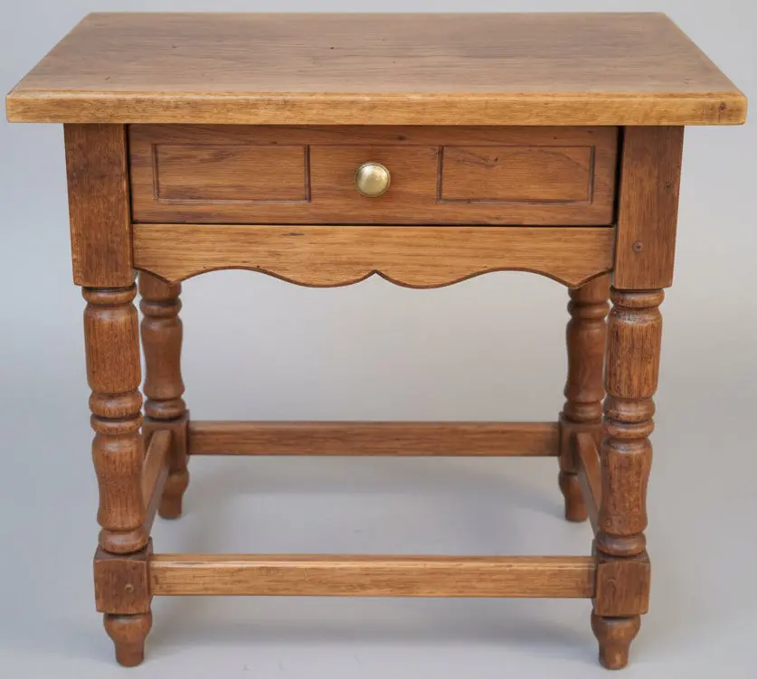 Small 1 Drawer Oak Stand 1