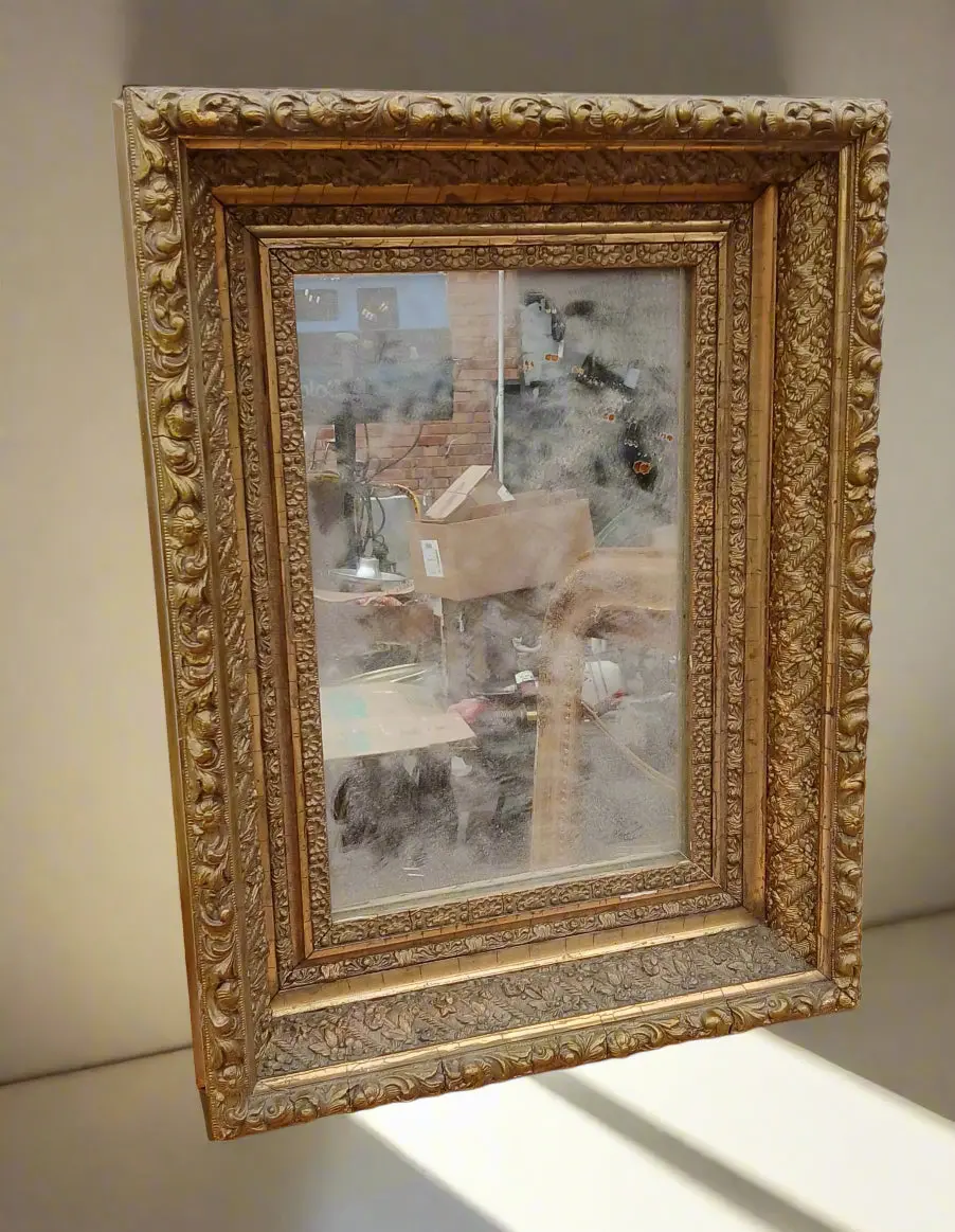 Deep Cut Gilt Frame Mirror 1
