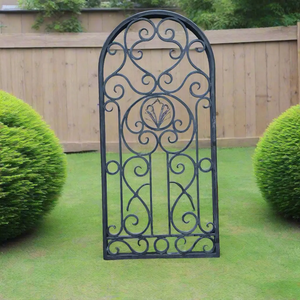 Arched Wrought Iron Panel 1
