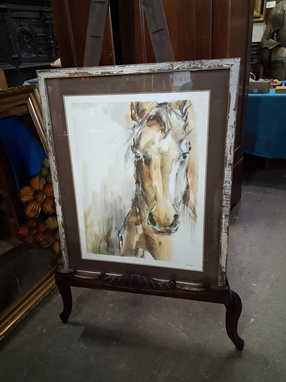Framed Horse Print Numbered 1