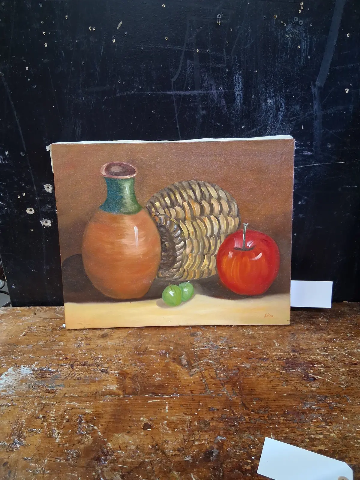 Unframed Southwest Pottery Painting 1
