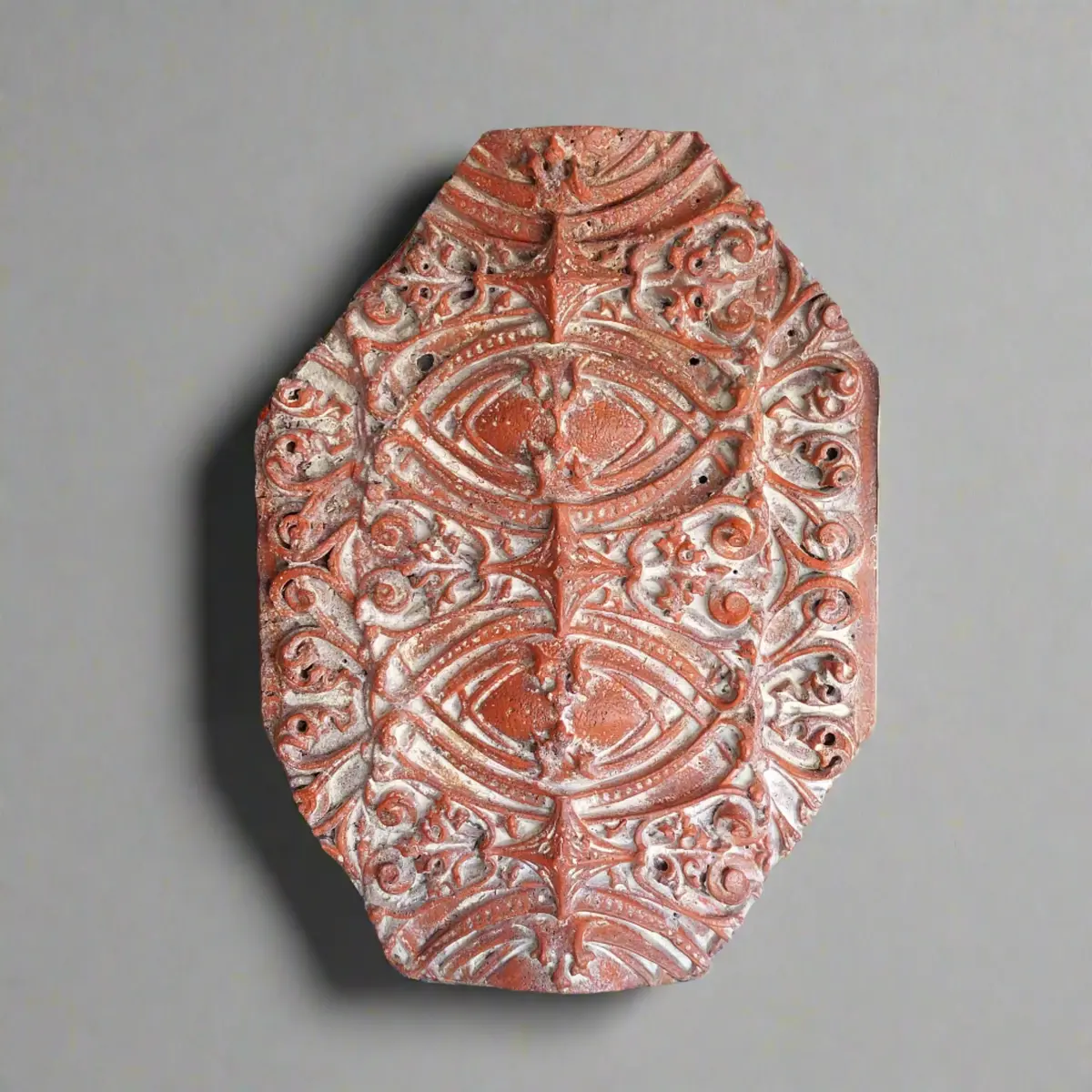 Large Decorative Plaster Plaque As Found 1