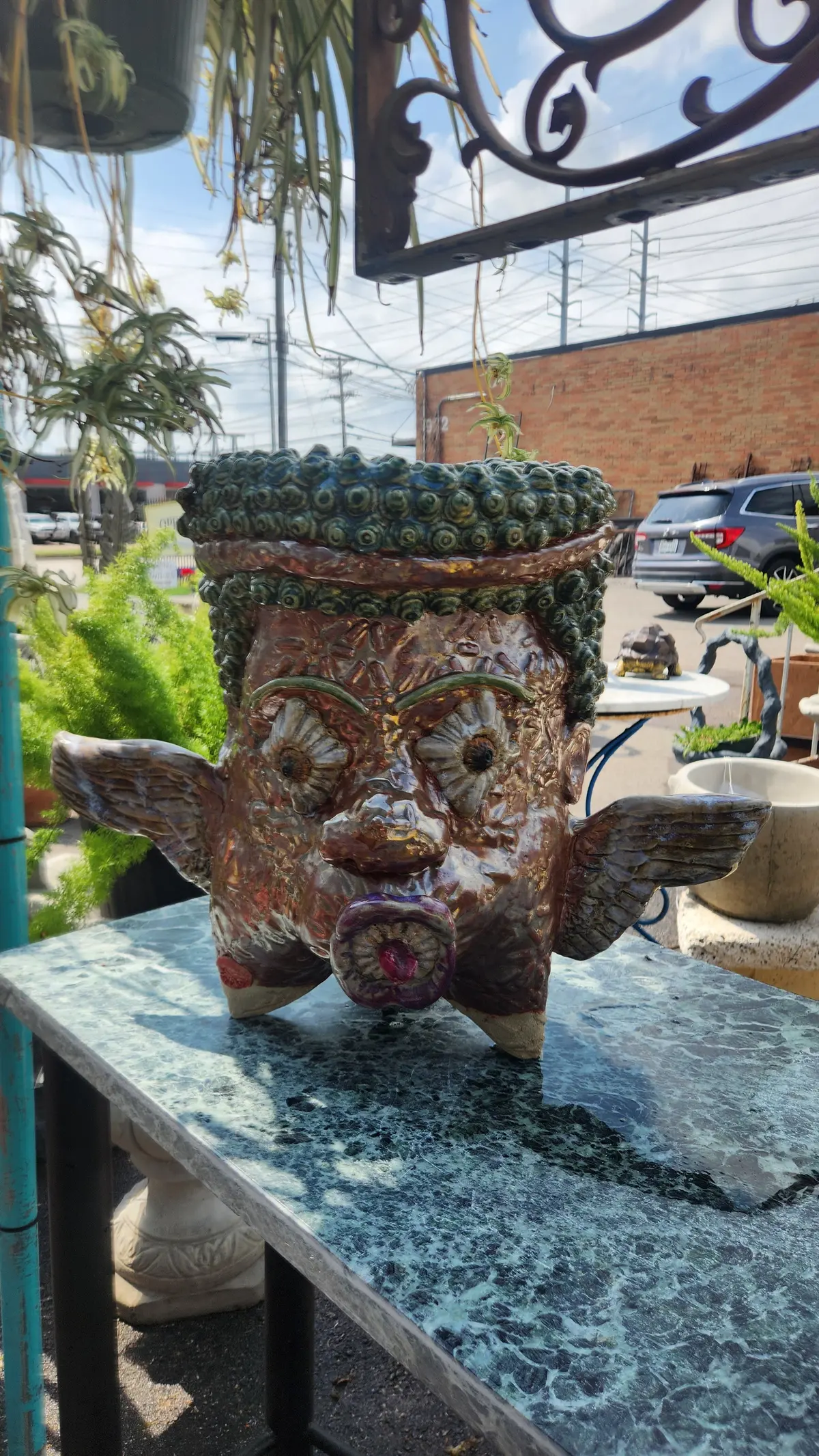 Large Grotesque Jardinere With Wings 1