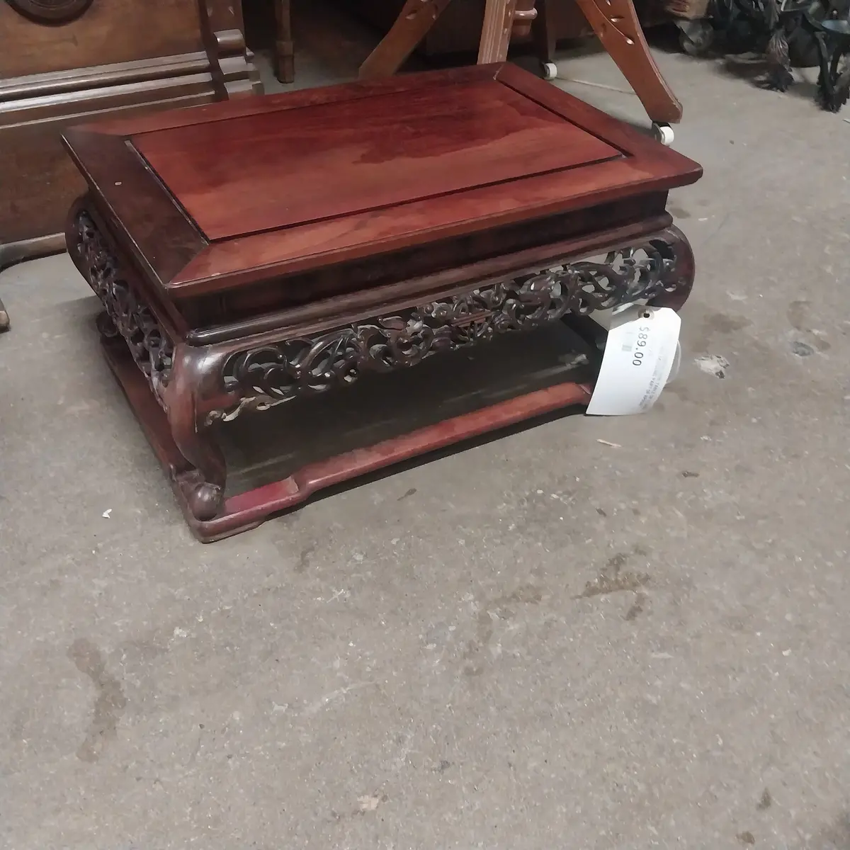 Small Chinese Side Table Or Stand As Found Missing Part Of Apron 1