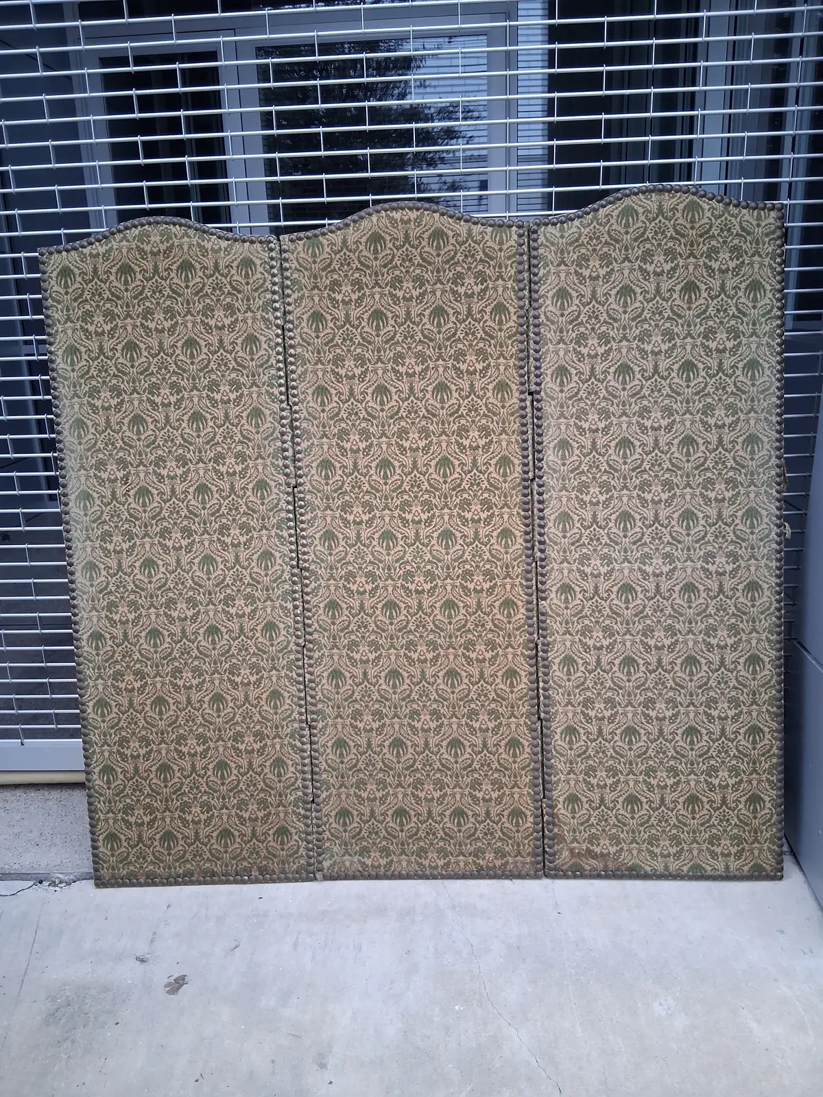 3 Panel Upholstered Screen 1