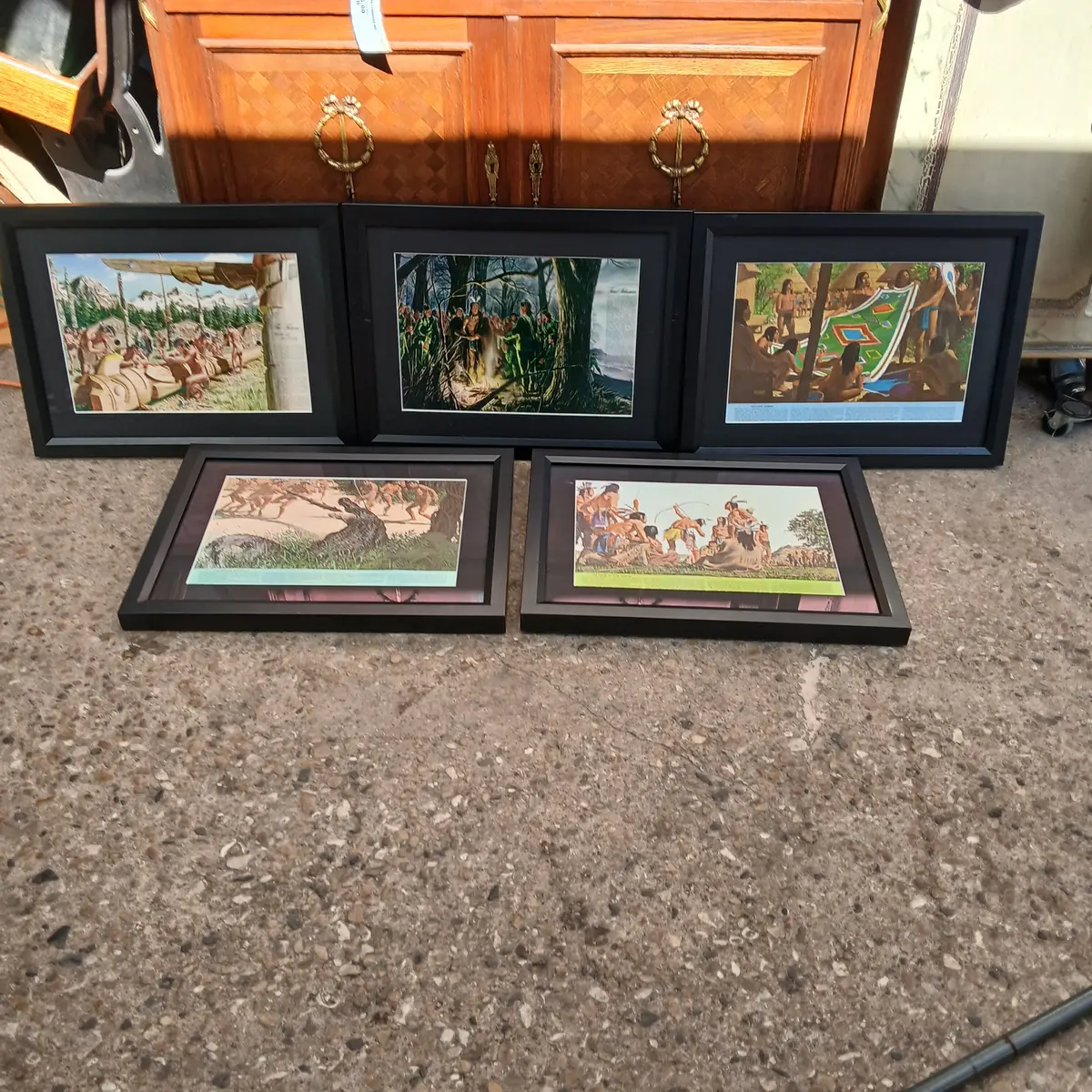 Framed Pontiac Indian Print 1