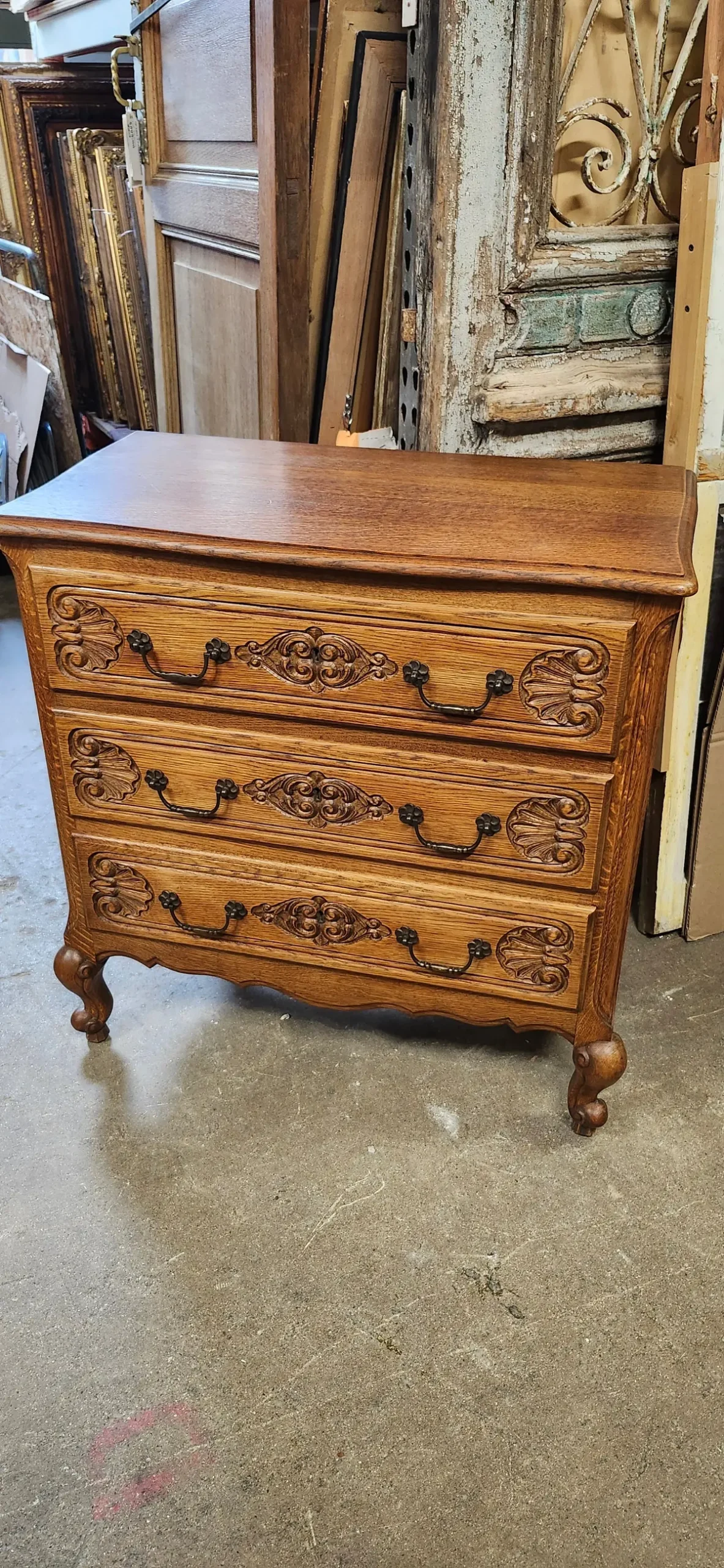 Small  Louis Xv Oak Chest 1