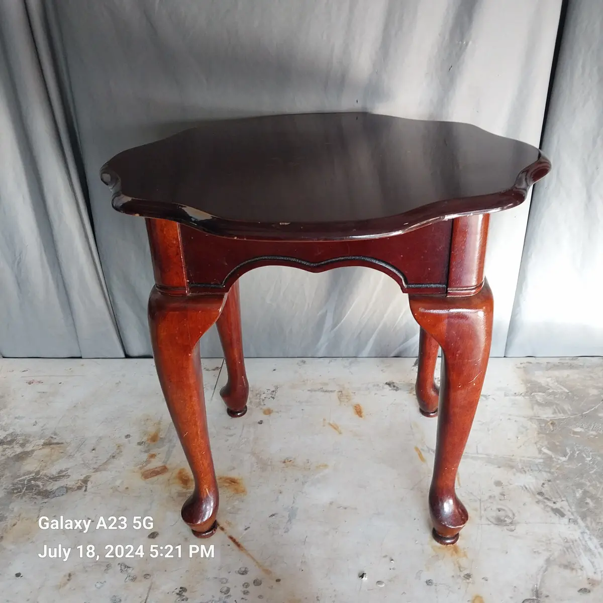 Queen Anne Style Side Table- Not Old 1