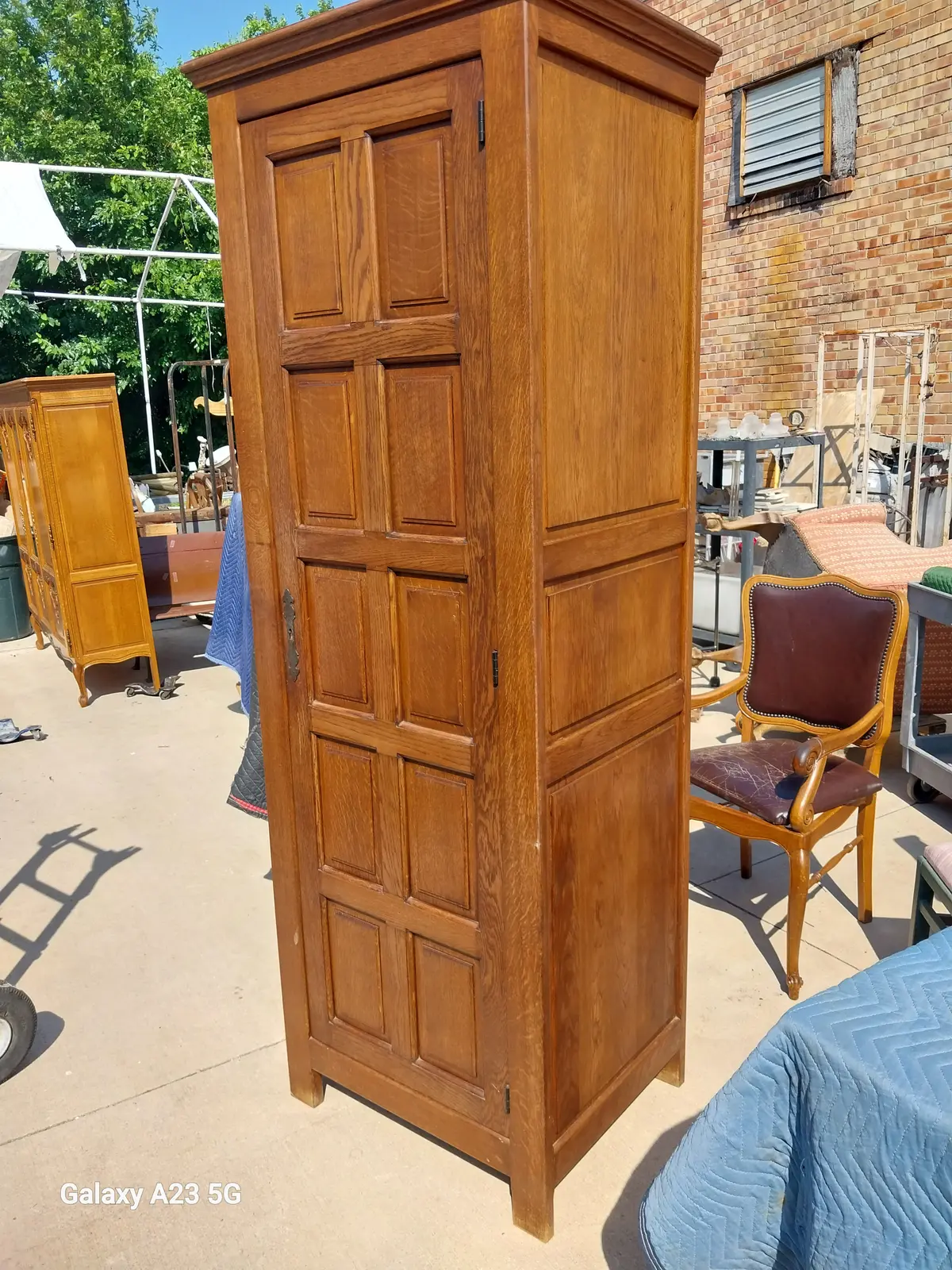Oak One Door Hall Robe 1
