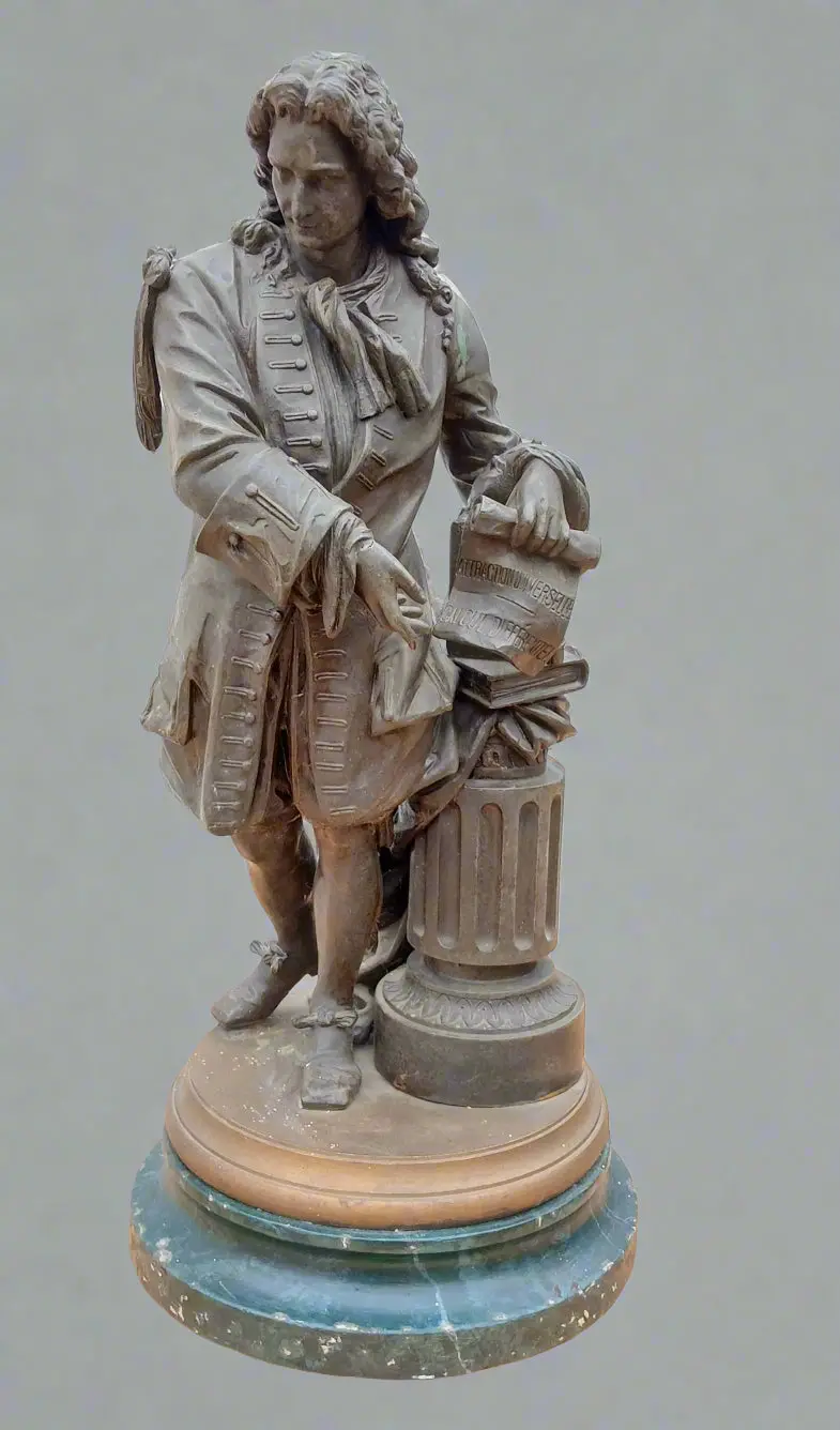Spelter Statue On Marble 1