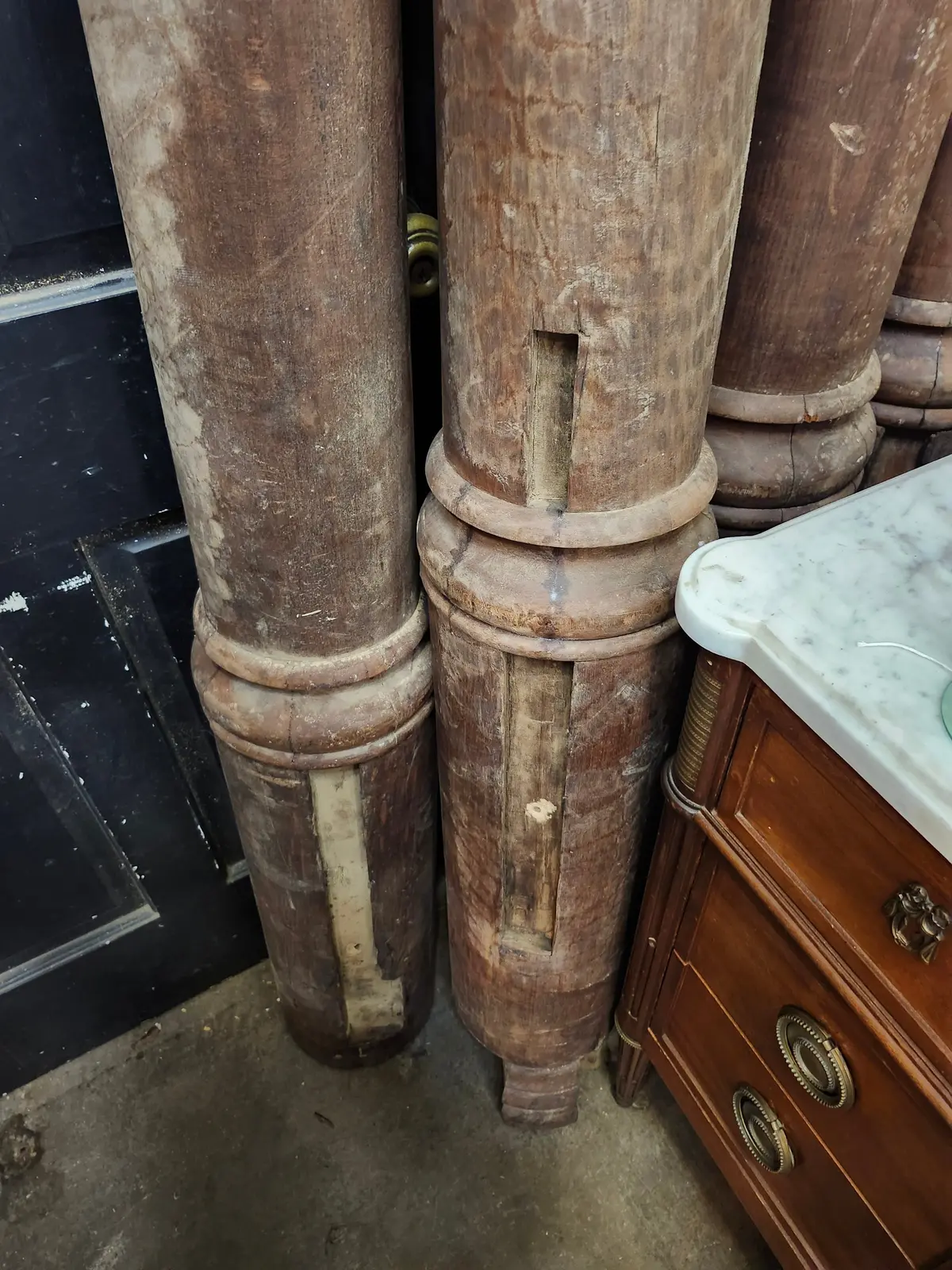 19Th Century Tapered Wood Bed Post 1 Of 4 1