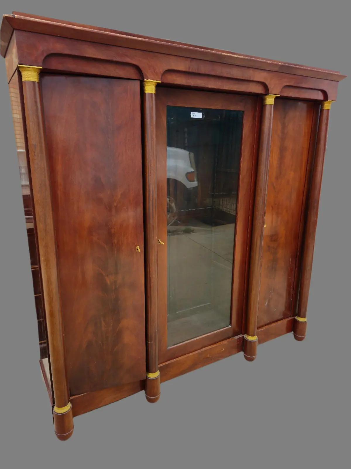 3 Door Empire Armoire 1