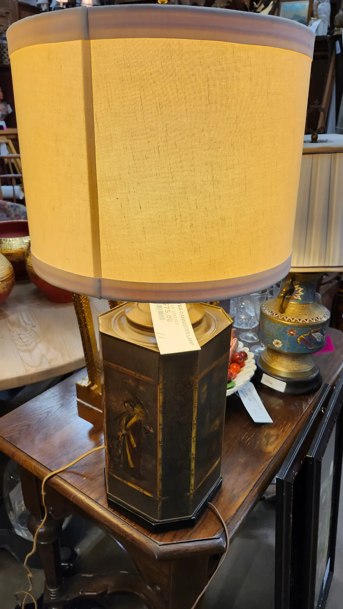 Tea Cannister Lamp 1