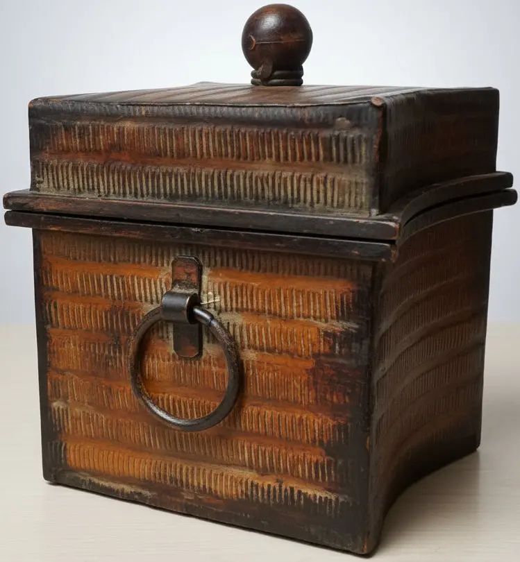 Brown Shaped Metal Box 1