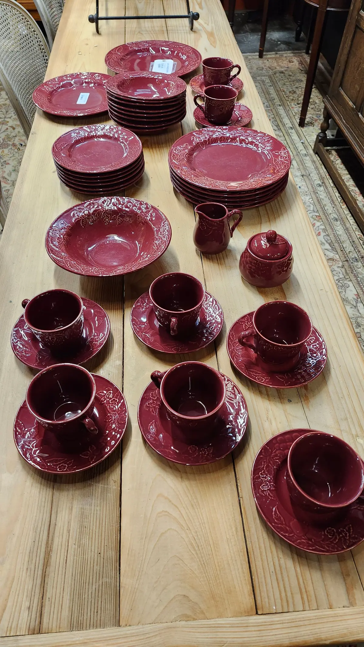 Set Of Red Dishes 1