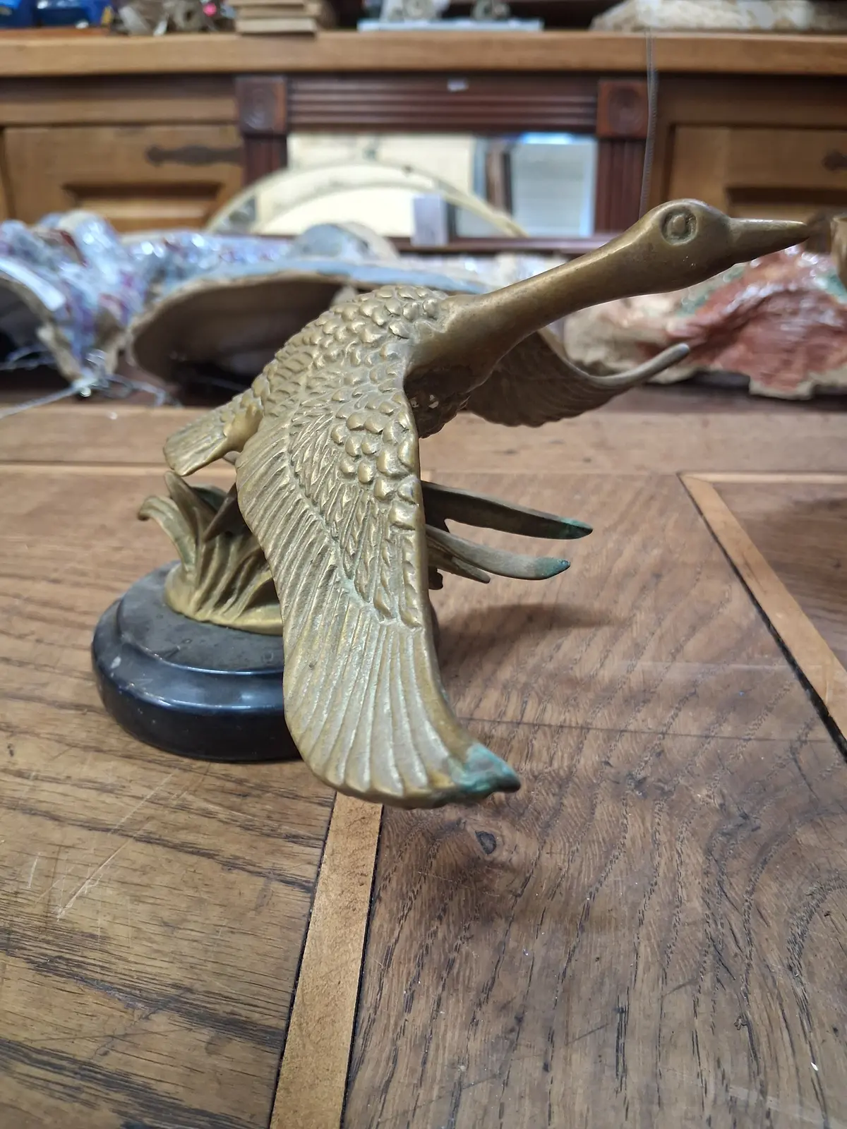 Brass Goose Paper Weight 1