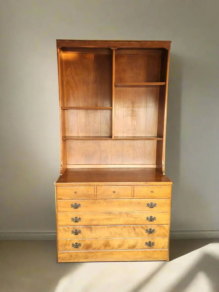 Ethan Allen Heirloom Dresser With Bookcase 1