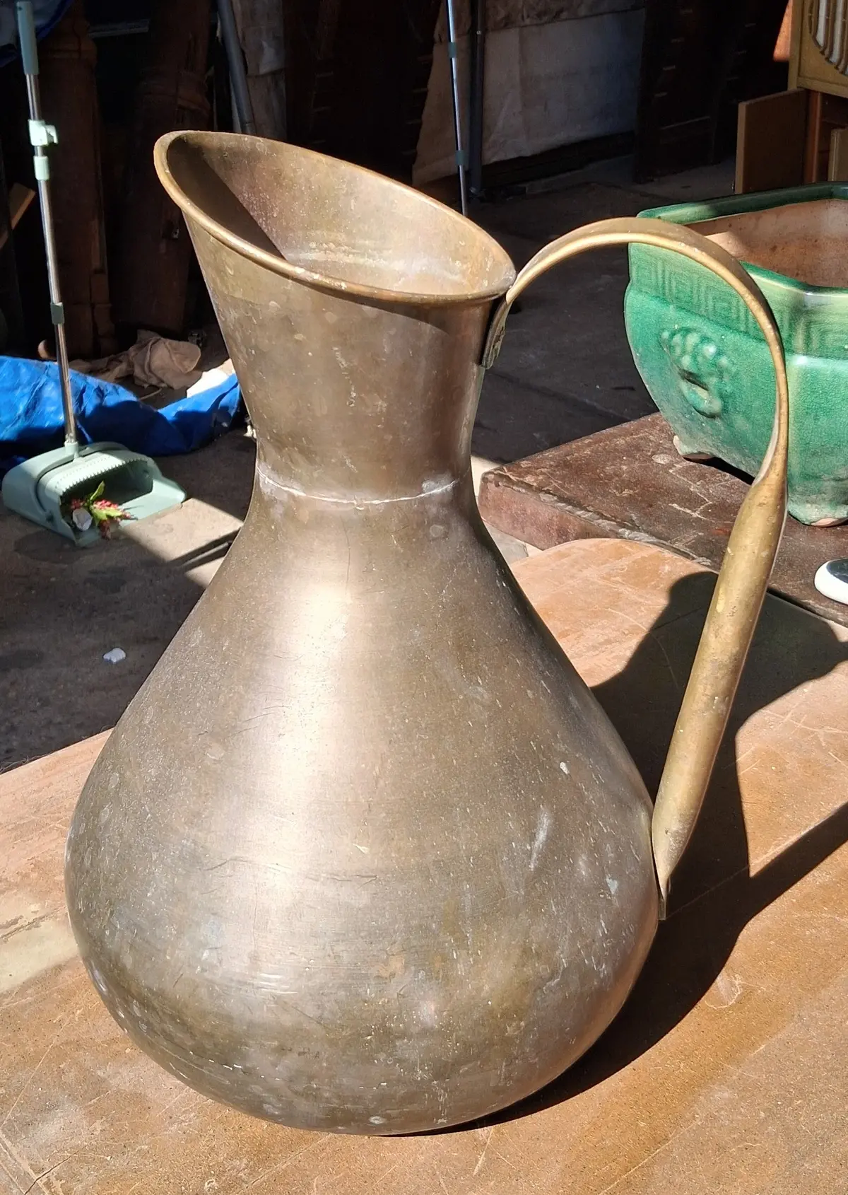 Large Brass Pitcher 1