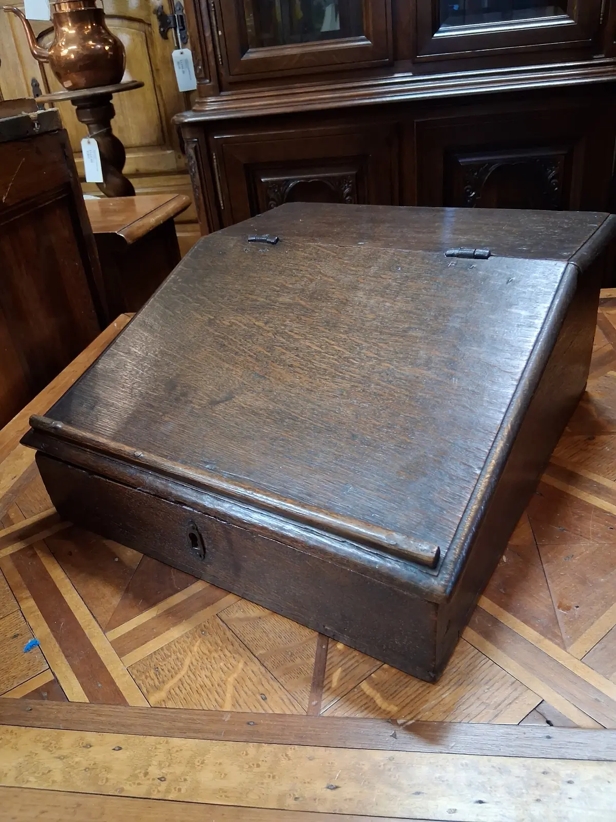 Small Dark Oak Writing Slope 1