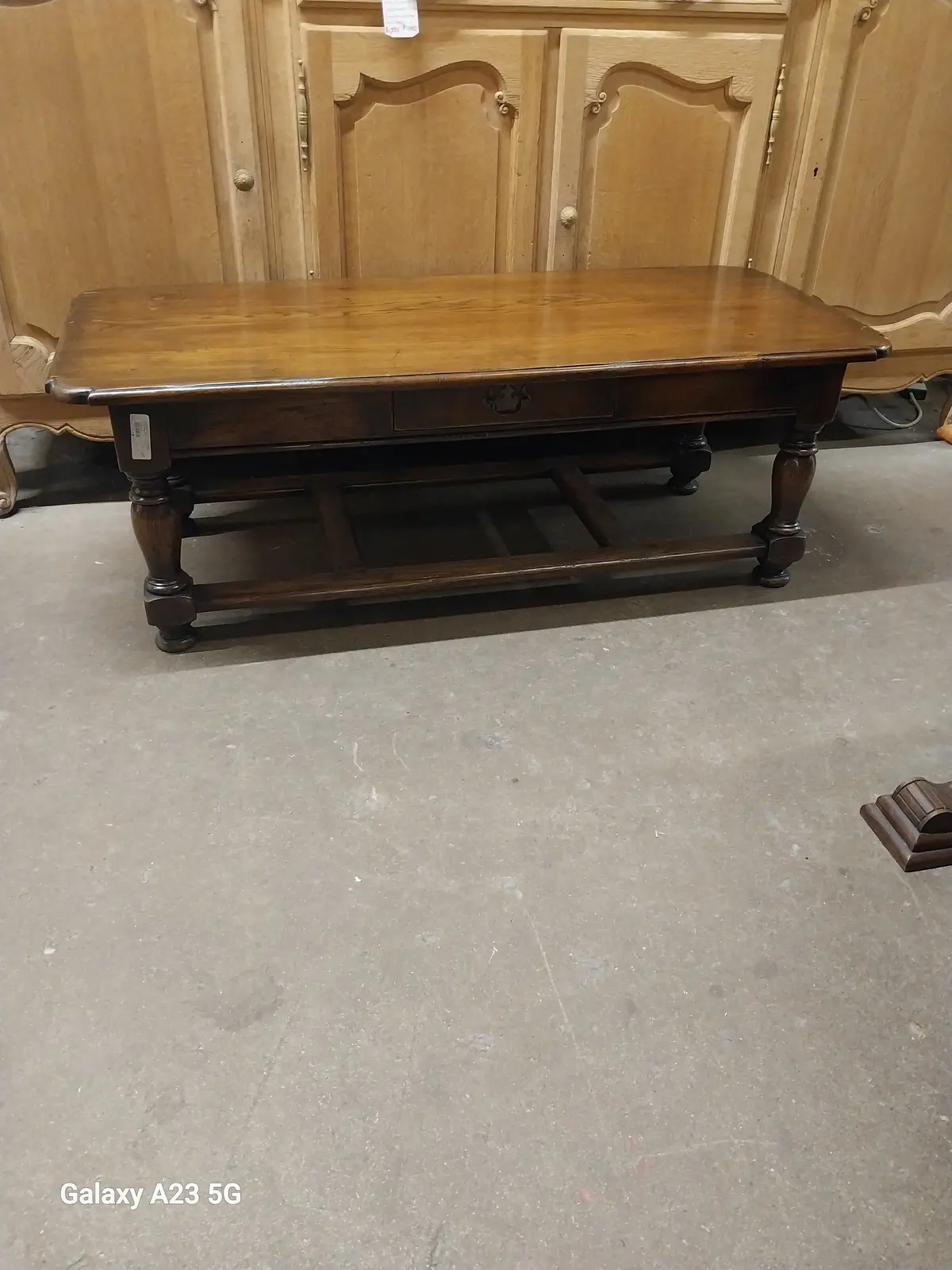Rustic Pegged Oak Coffee Table 1