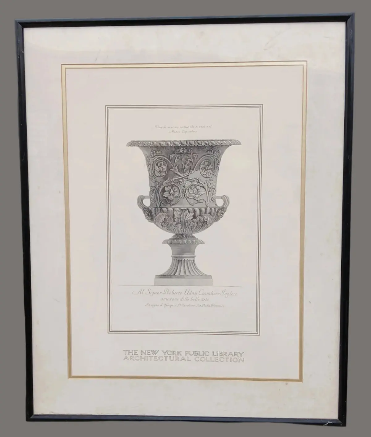 New York Public Library Urn Print 1