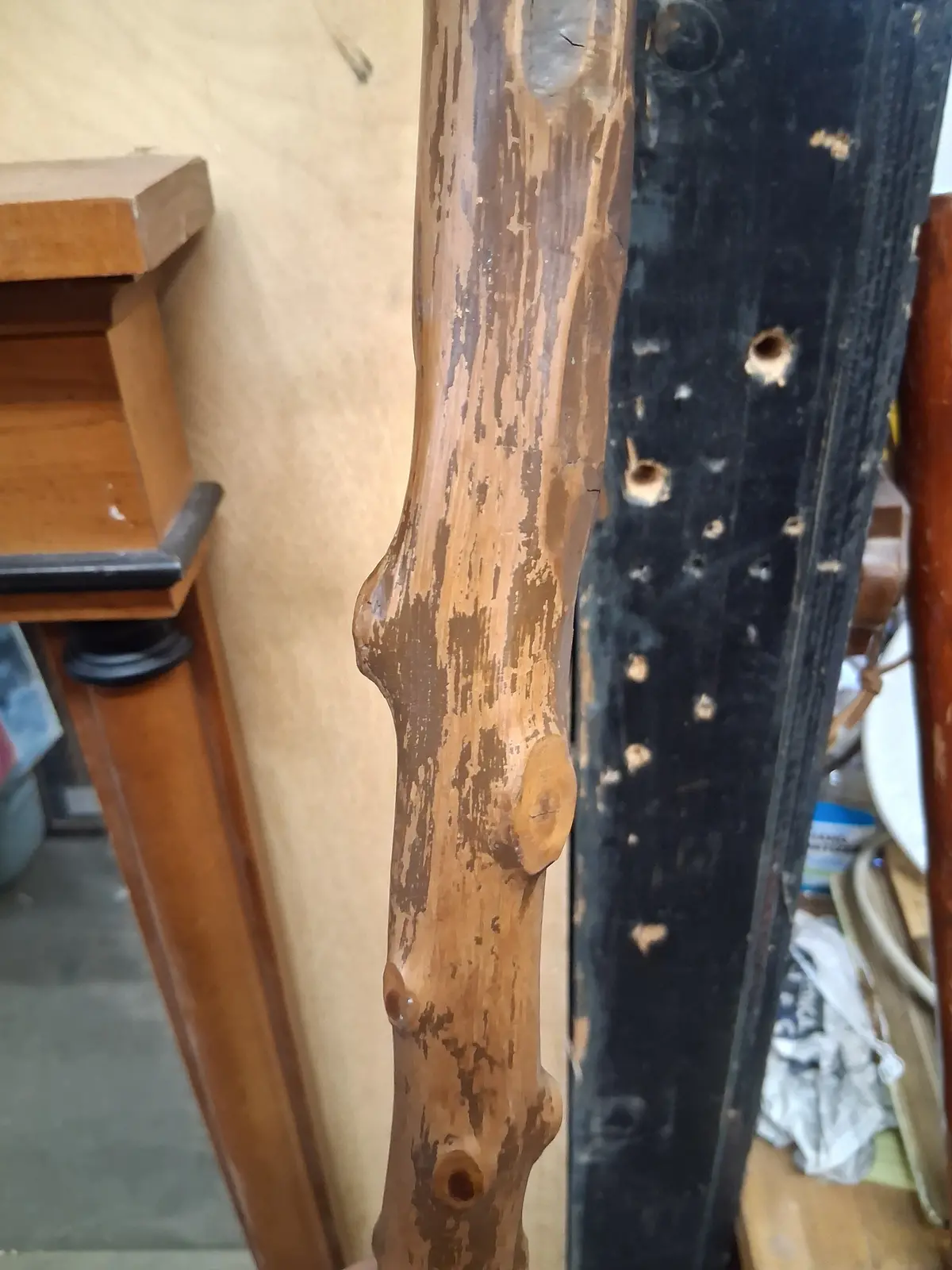 Antique Gnarled Wood Walking Stick 1