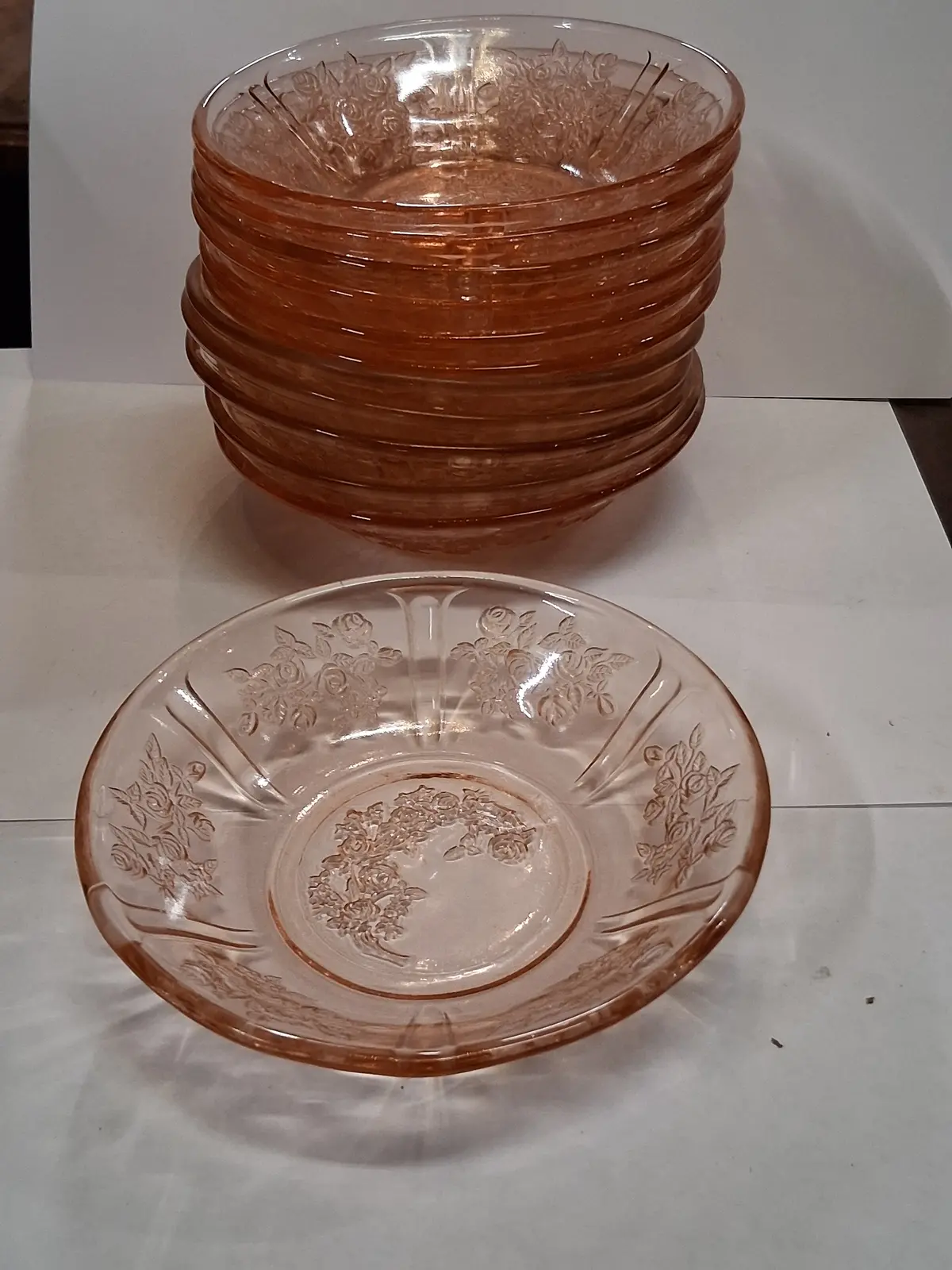 Set Of 12 Cabbage Rose Small Bowls 1