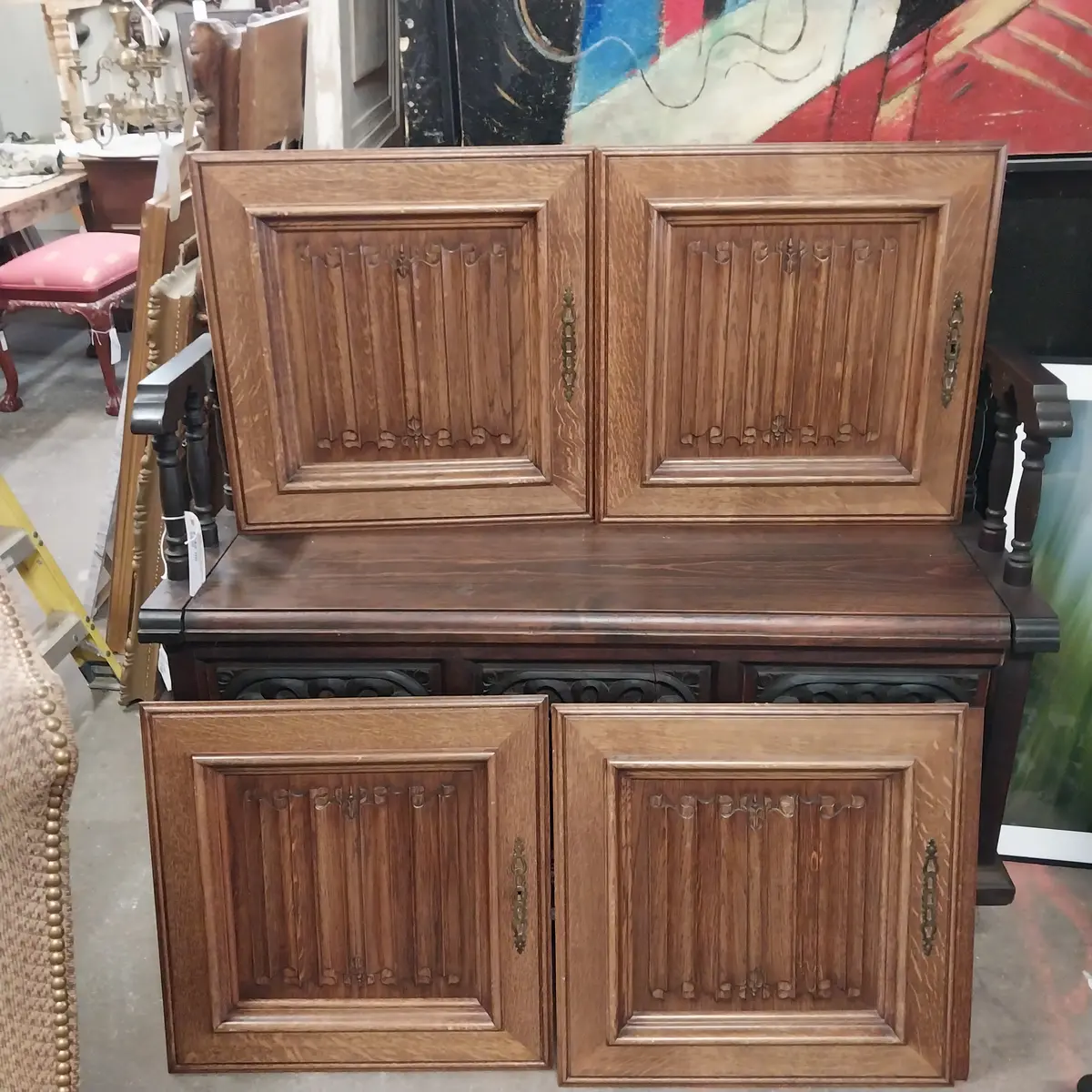 Set Of 4 Linenfold Doors 1