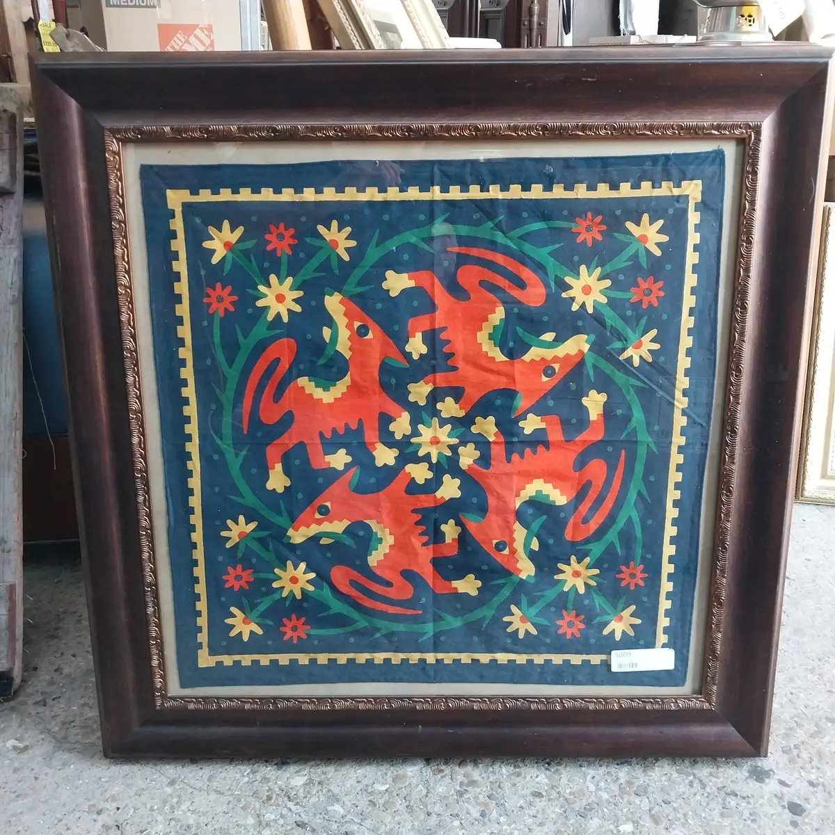 Framed Colorful Scarf 1