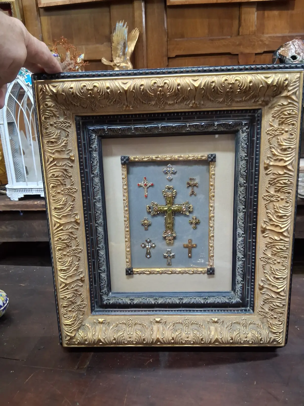 Framed Vintage Crosses 1