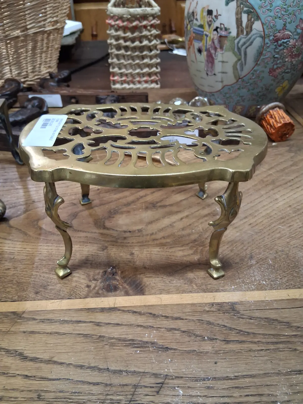 Brass Kettle Stand In Table Form 1