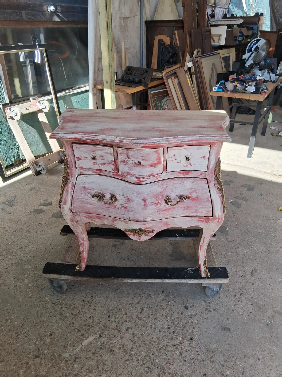Small Painted Bombay Chest 1