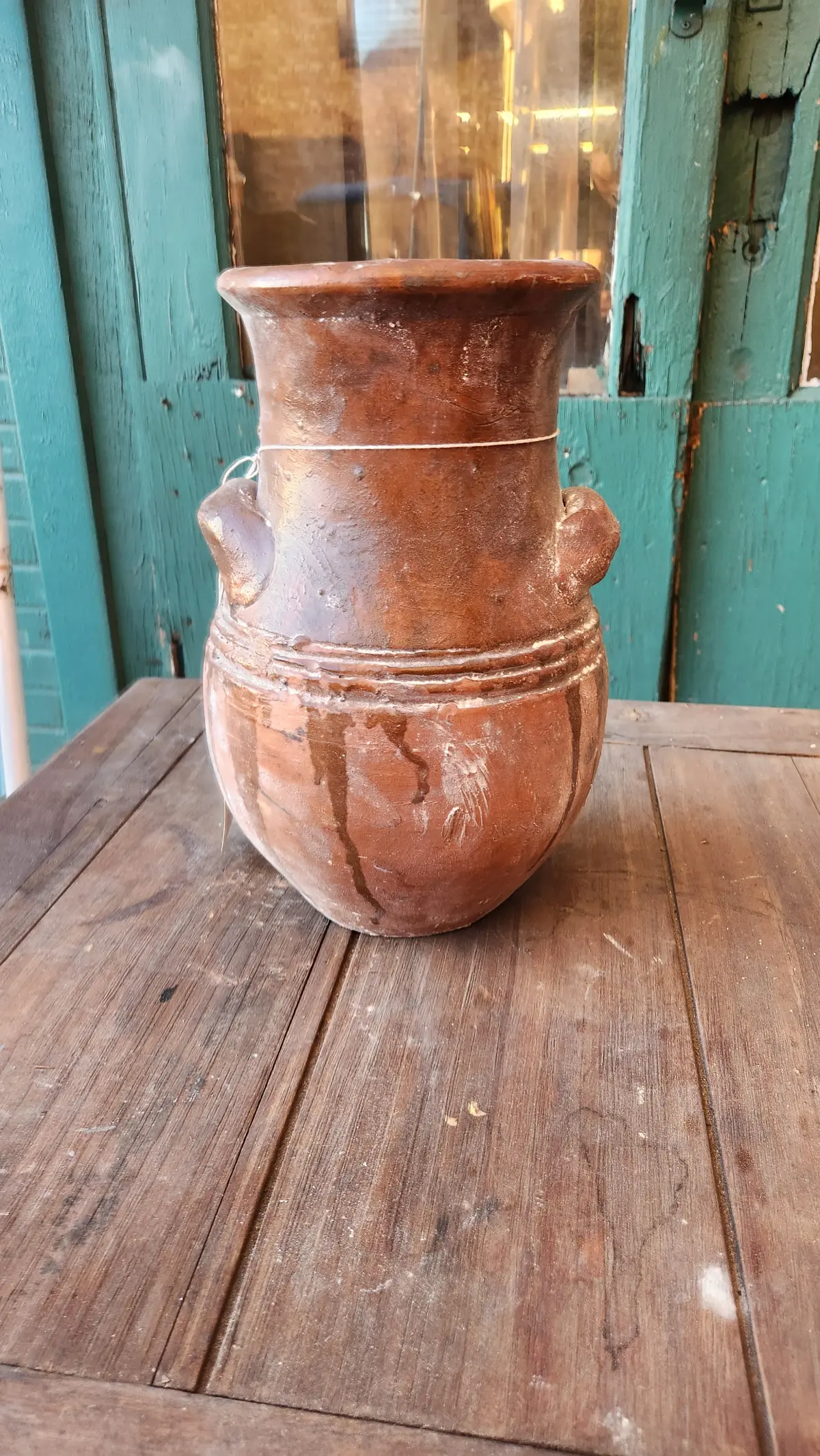 Red Clay Vase With Two Handles 1