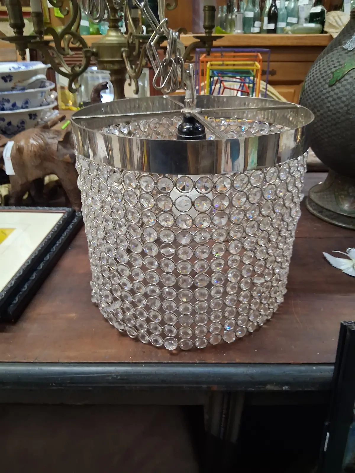 Cylindrical Prism Chandelier 1